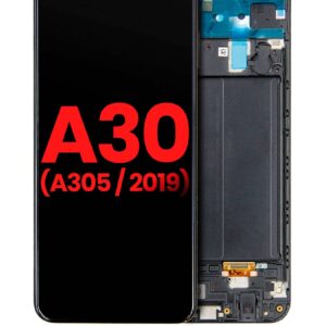 Samsung Galaxy A30 Premium LCD Replacement Screen With Frame - OLED