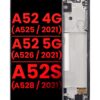 Samsung Galaxy A52/A52s Premium LCD Replacement Screen With Frame - OLED