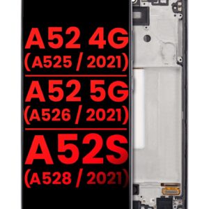 Samsung Galaxy A52/A52s Premium LCD Replacement Screen With Frame - OLED