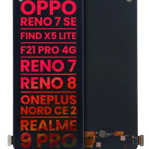 Oppo Reno 7se 5G / Reno 7a 5G / Reno 8 4G / Reno 8 4G / Reno 8T / F21 PRO 4G / F21S PRO 4G / FIND X5 LITE 5G / 1+ NORD CE2 Premium LCD Replacement Screen - OLED