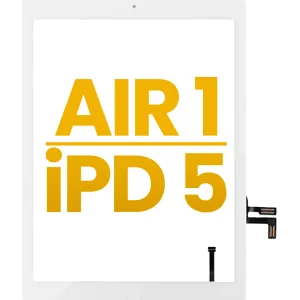 iPad 5th Gen / Air 1 2017 Touch Screen Glass Digitizer With Home Button - White