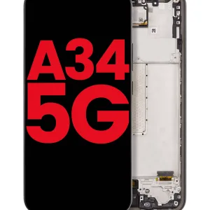 Samsung Galaxy A34 Premium LCD Replacement Screen With Frame - OLED