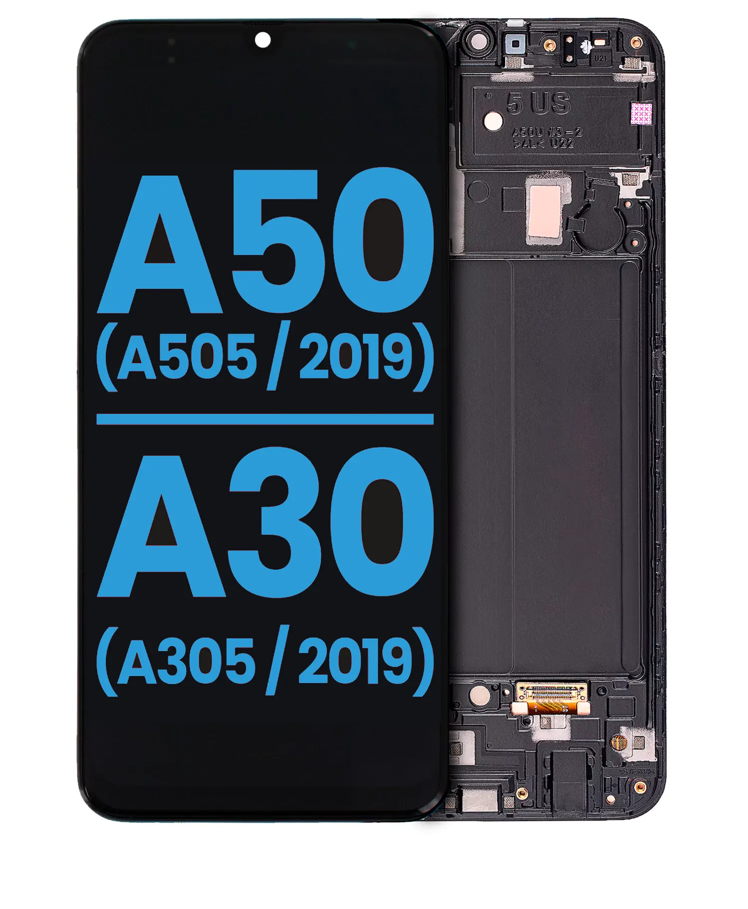 samsung-a30-a50-screen-incell Samsung Galaxy A30 / A50 Premium LCD Replacement Screen With Frame - Incell T2O